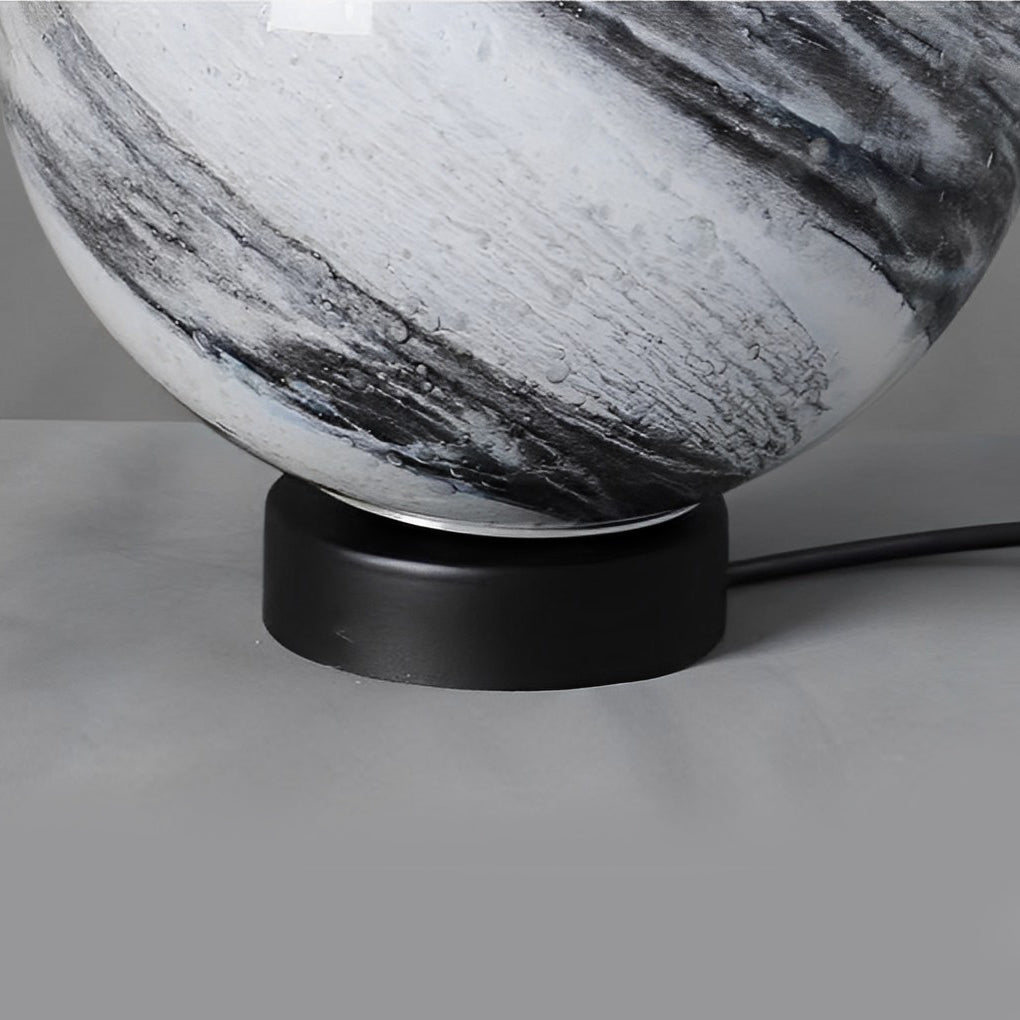 Martina Round Planets Design Glass Outdoor Fence Post Lights