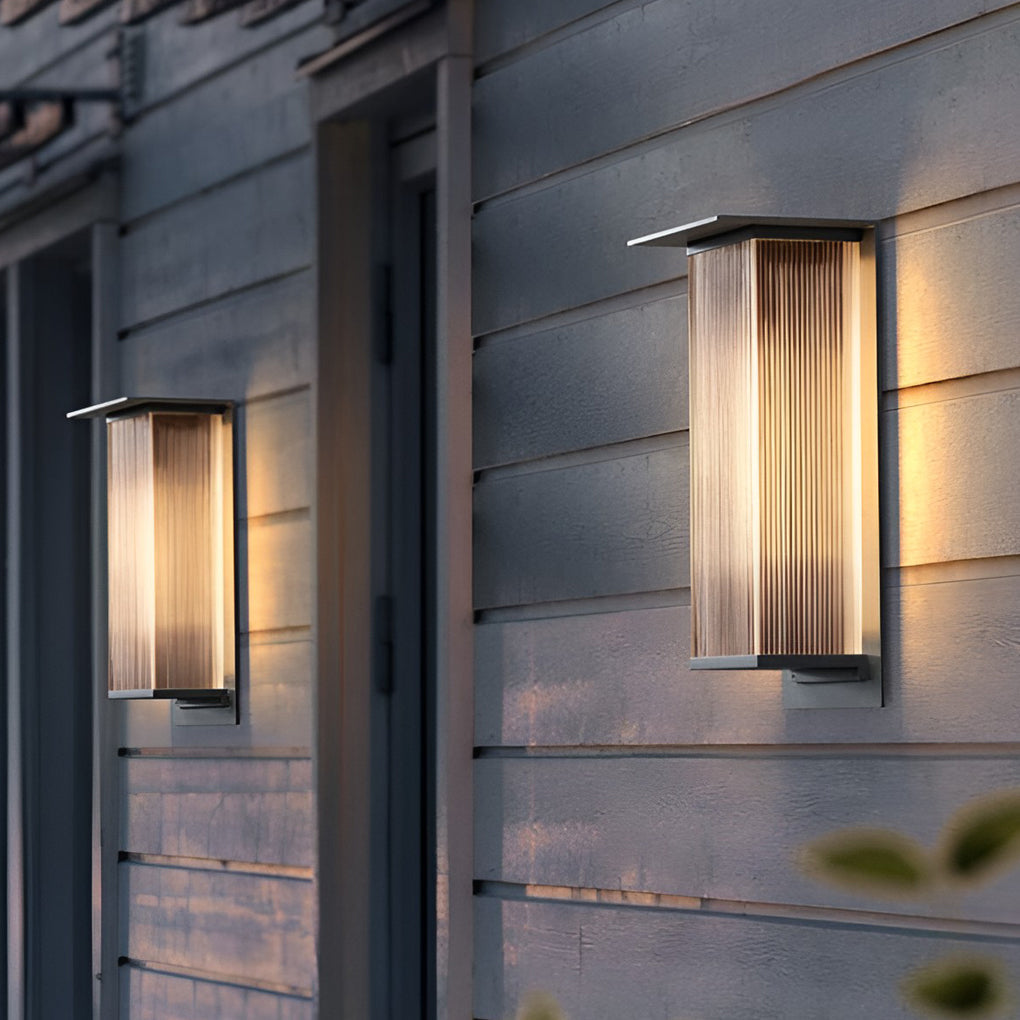 Holl Rectangular Modern Outdoor Wall Sconces Light