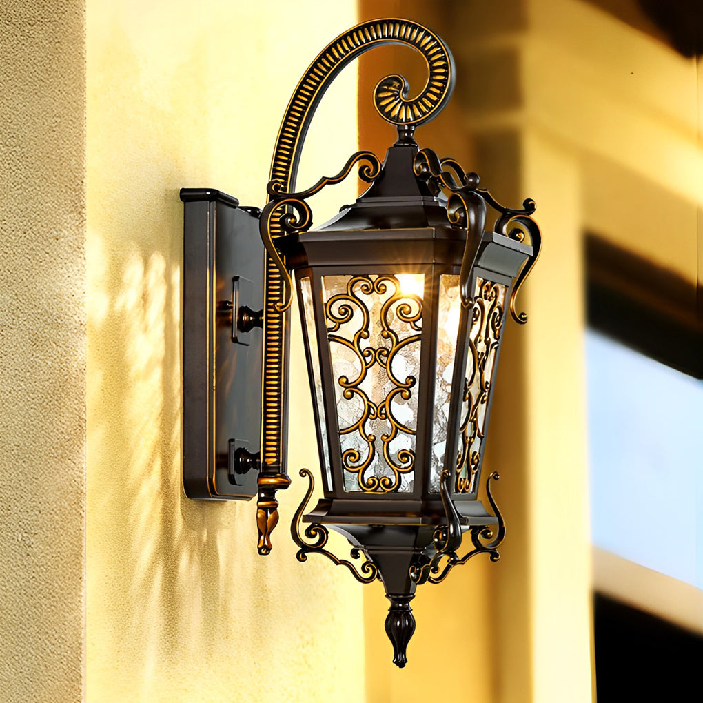 Adrnne Retro Pattern European Outdoor Wall Lamp