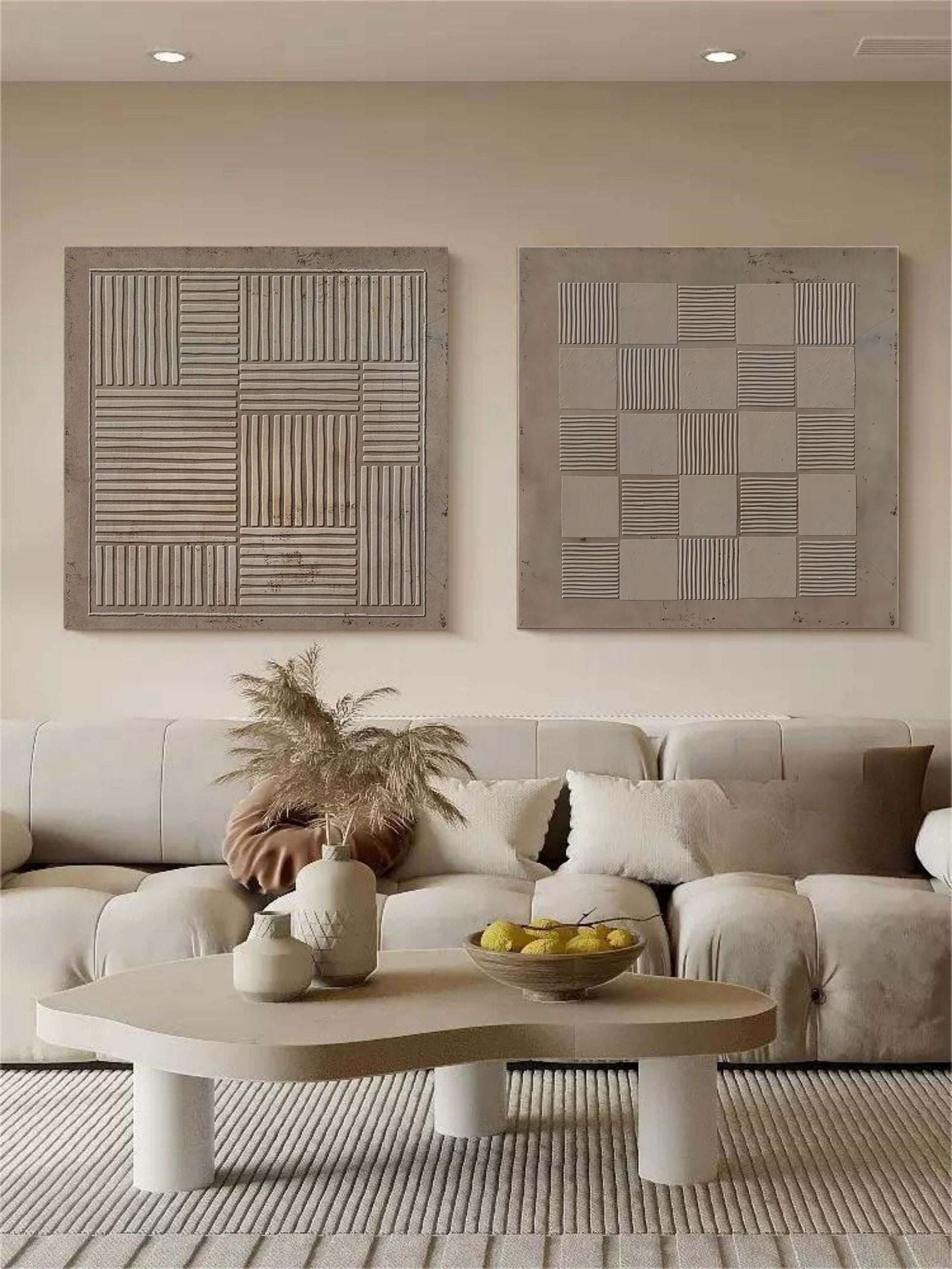 Abstract Painting Set Of 2 SP065 - Neutralighting