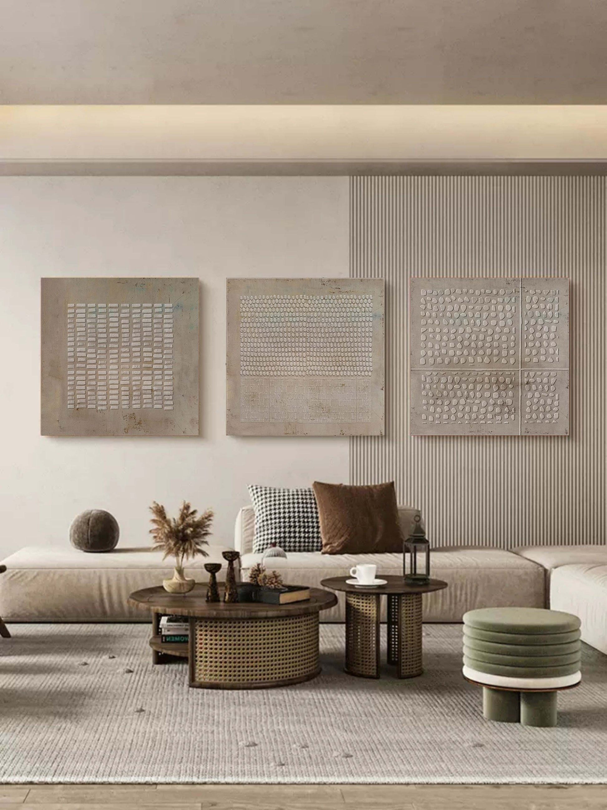 Abstract Painting Set Of 3 SP061 - Neutralighting