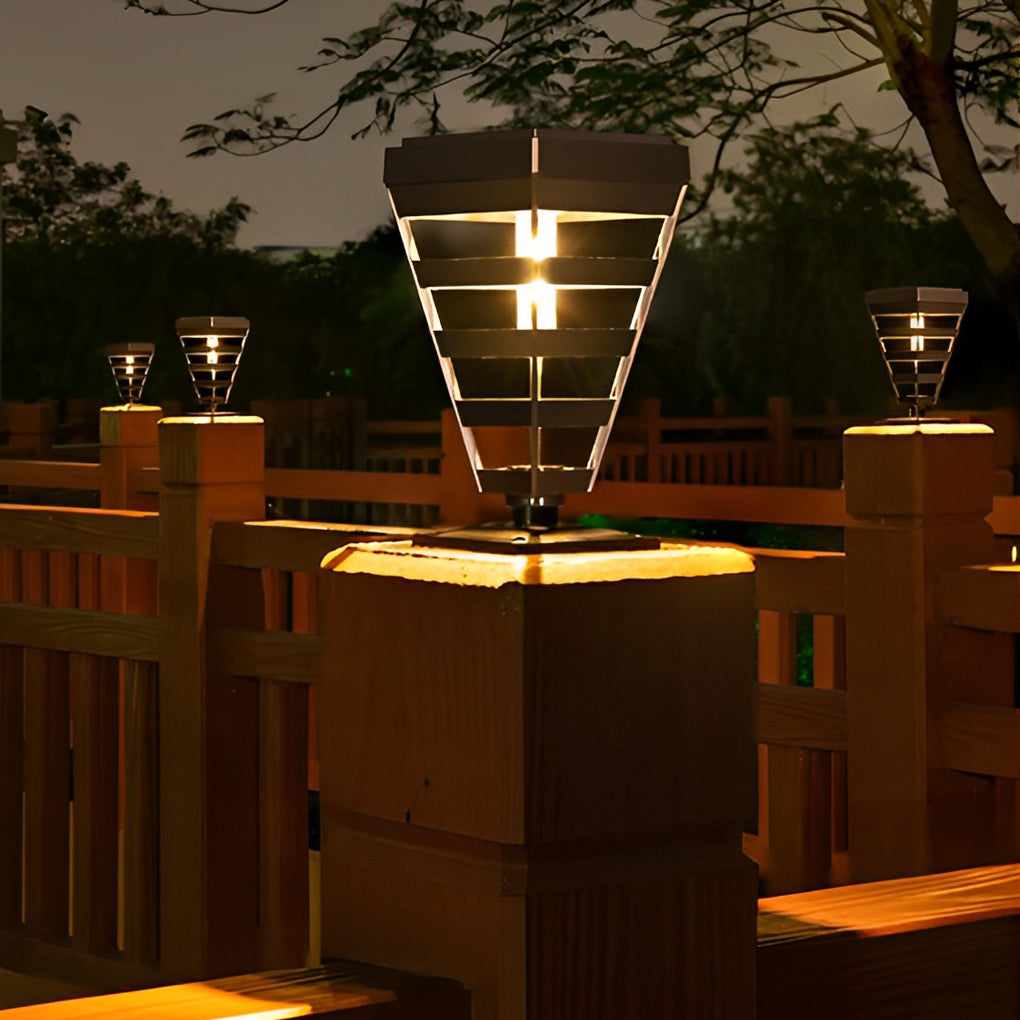 Madg Smart Solar ABS Outdoor Post Lawn Lamp