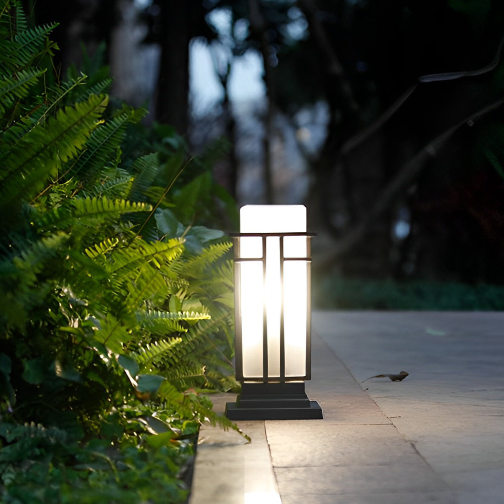 Elieth Landscape Retro Glass Outdoor Path Lights