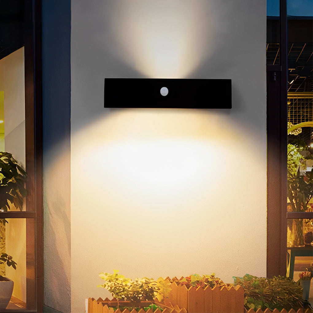 Shan Motion Sensor Modern Outdoor Wall Lamp