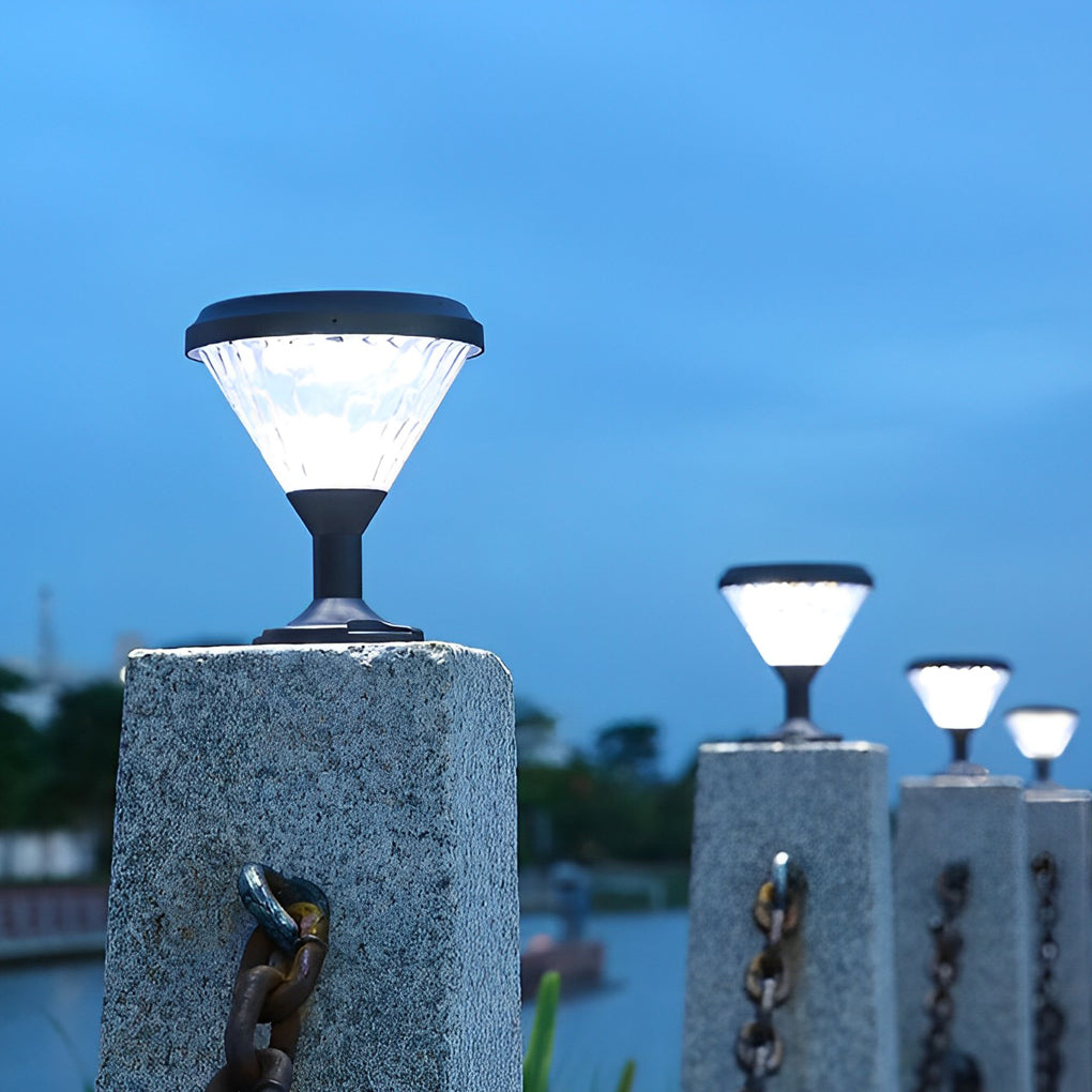 Sparrow Colorful Gradient Modern Outdoor Fence Post Lights