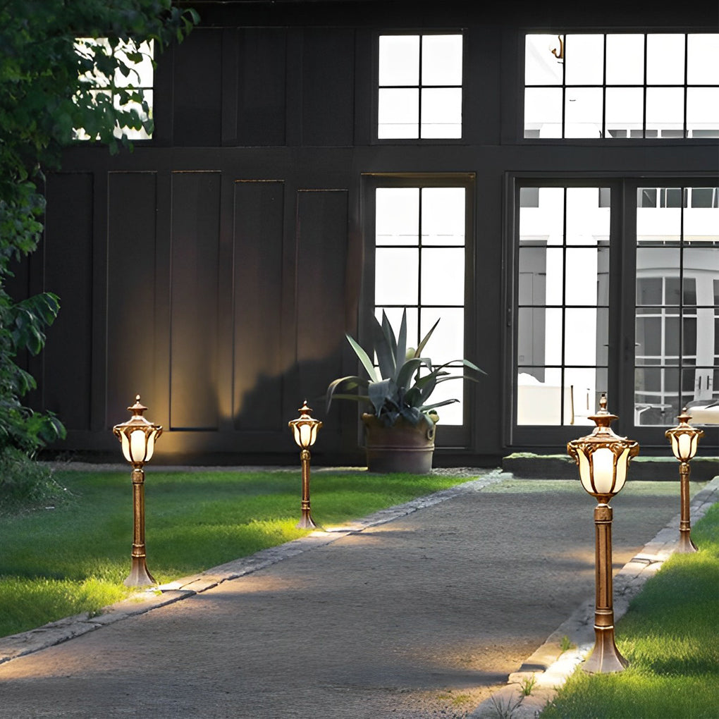 Iagine Traditional European LED Outdoor Pathway Post Lamp