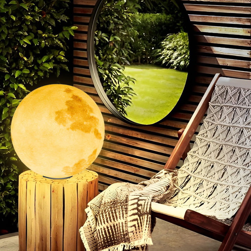 Admira Moon Pier-Mount Pillar PE Outdoor Post Light