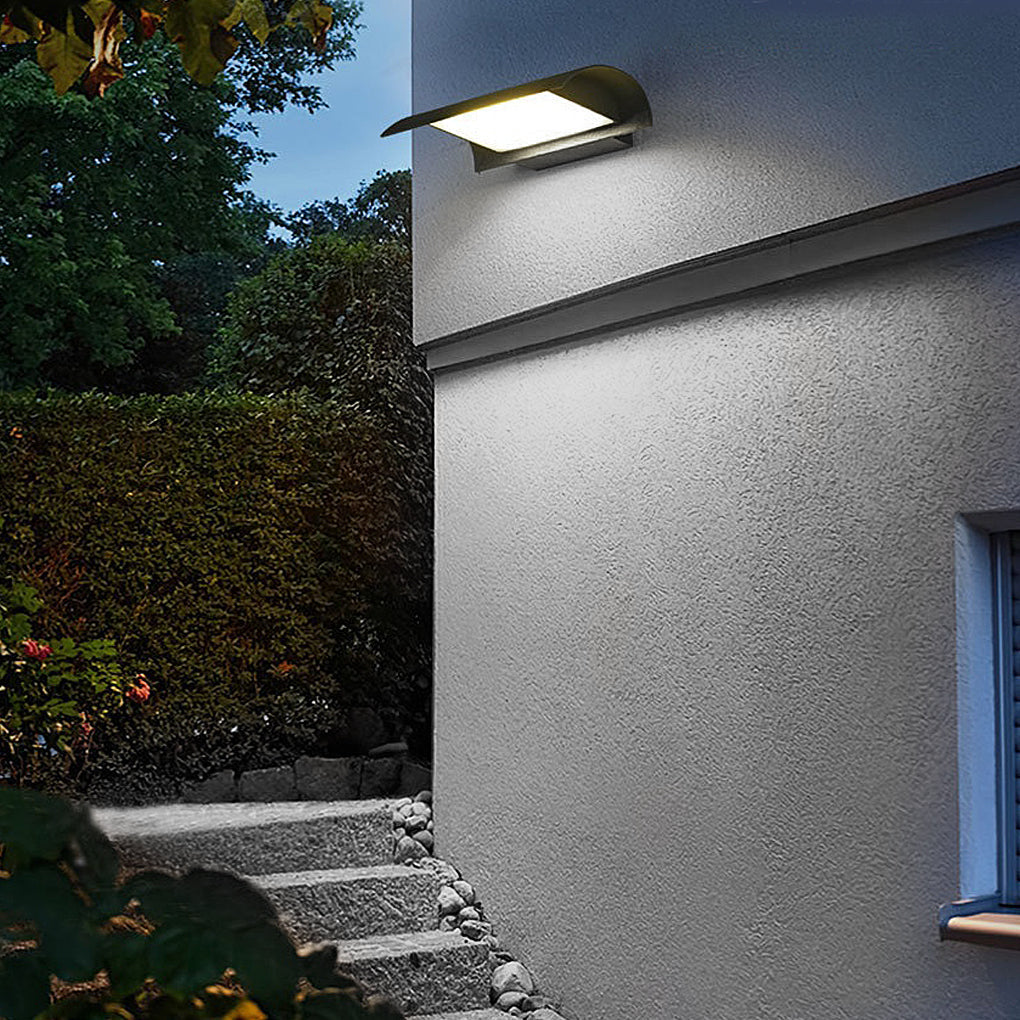 Lumius Curved LED Modern Minimalist Outdoor Wall Lamp