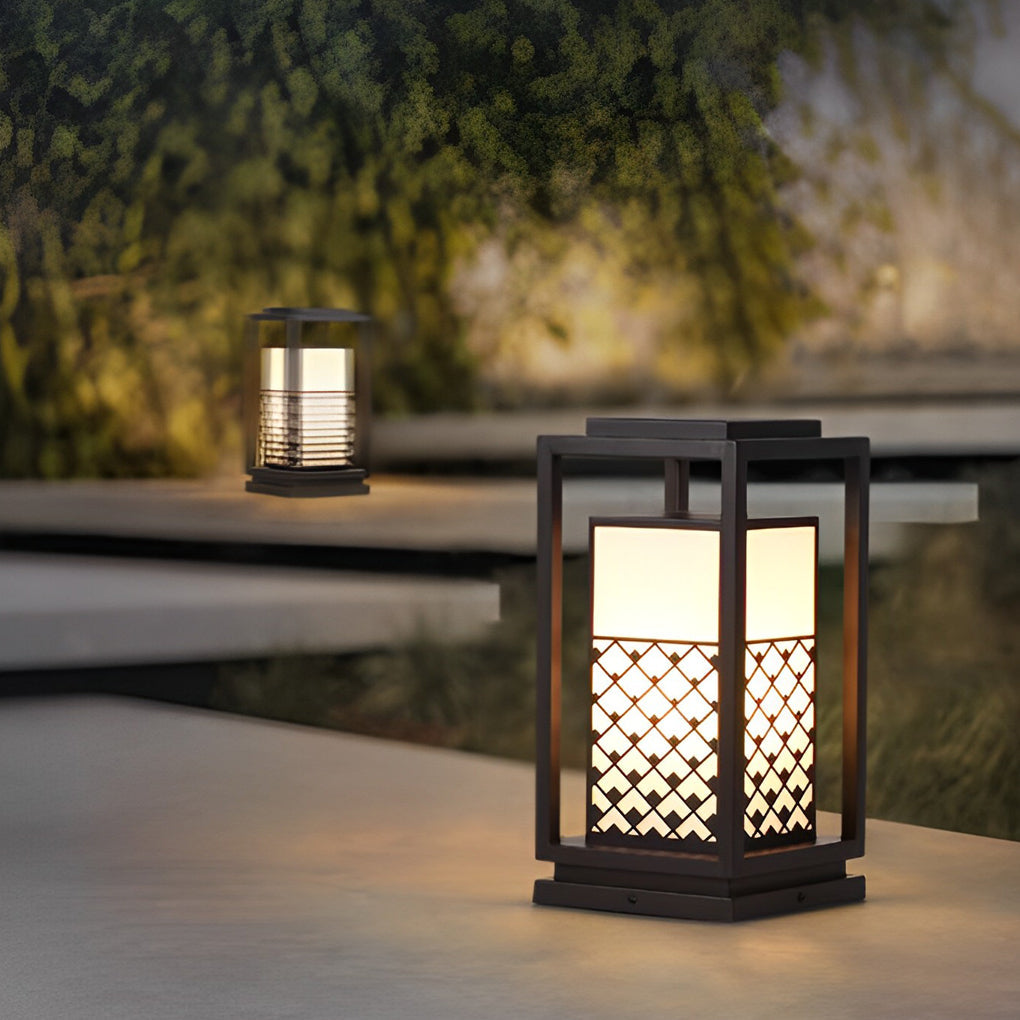 Page Retro LED Patterned Outdoor Pathway Lights