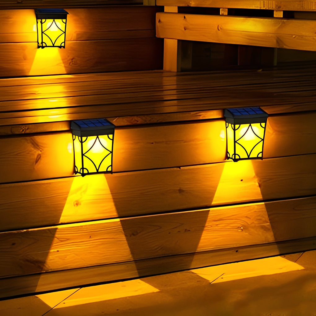 White LED RGB Intelligent Sensor ABS Outdoor Wall Lights