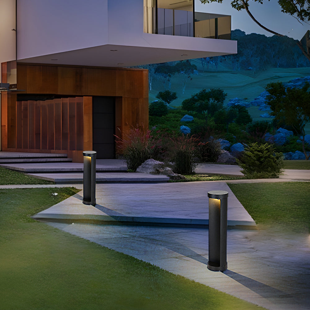 Scarlett Modern Cylinder Lawn Outdoor Lamp