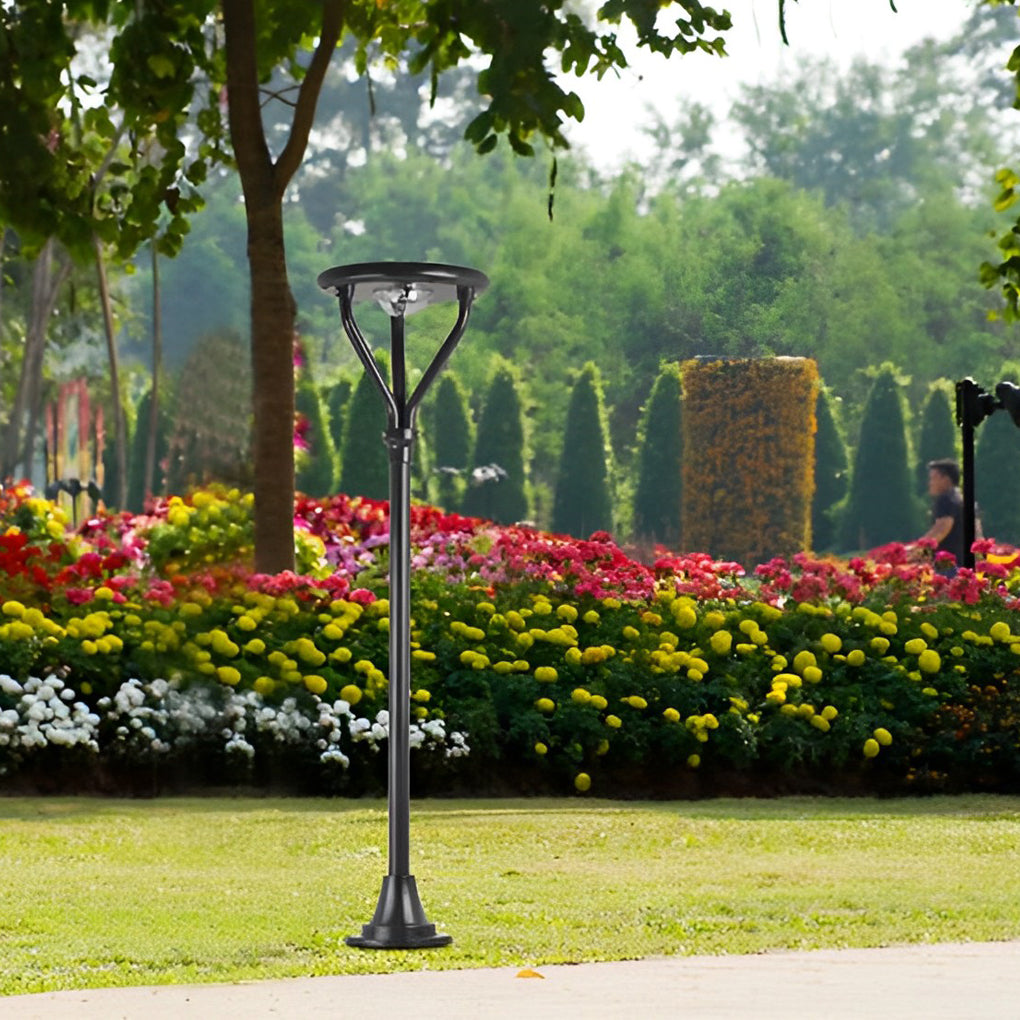 Adrienne Modern LED Post – Outdoor Round Light