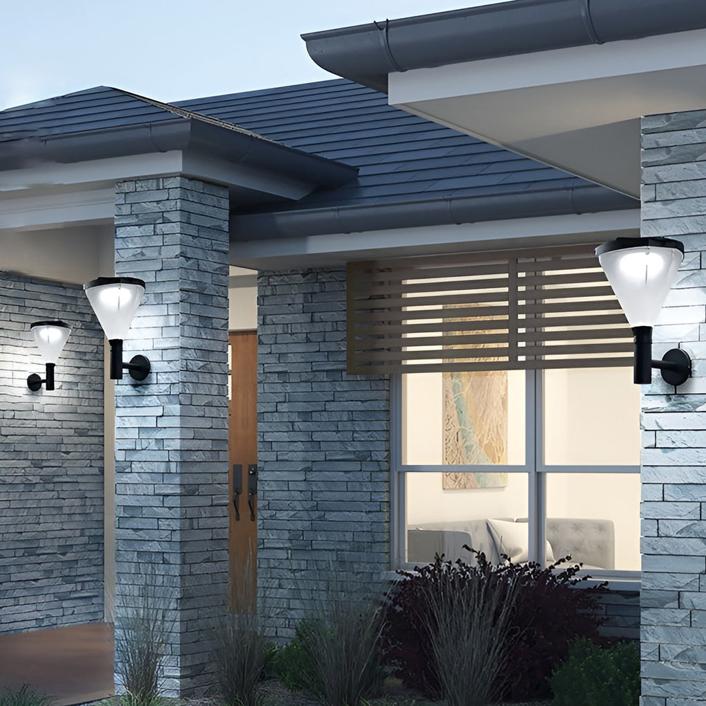 Joye Geometric LED Modern Plug in Outdoor Wall Lamp