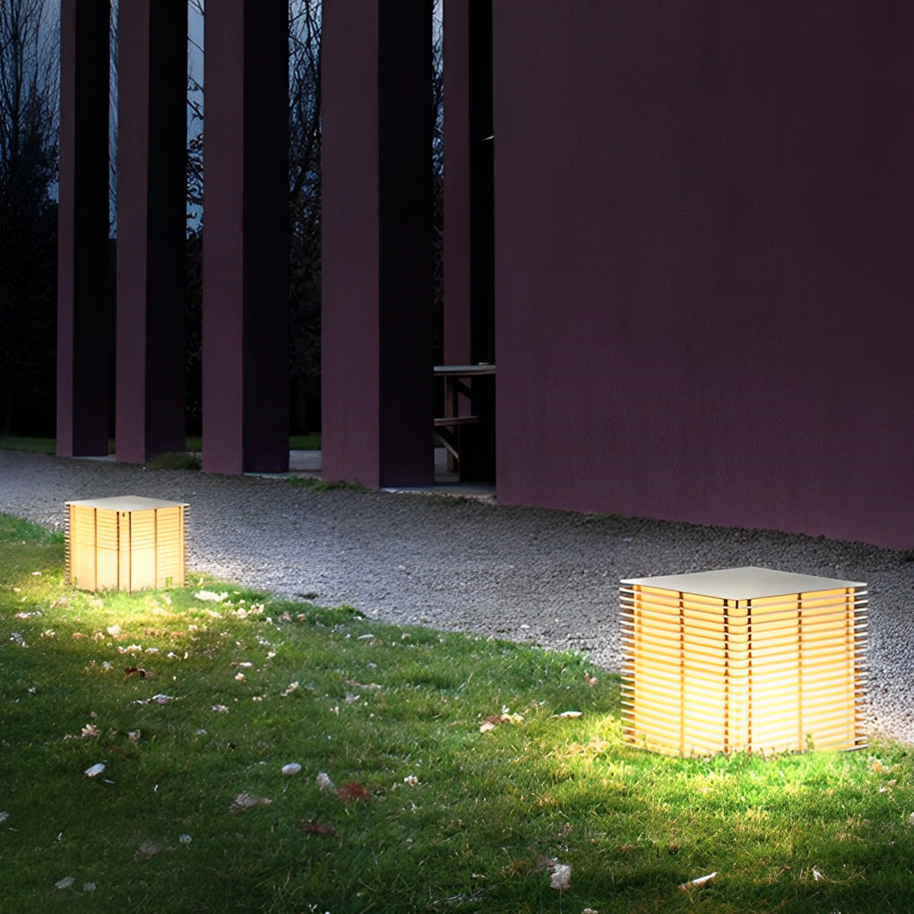 Alina Square Grids LED Outdoor Lawn Lamp