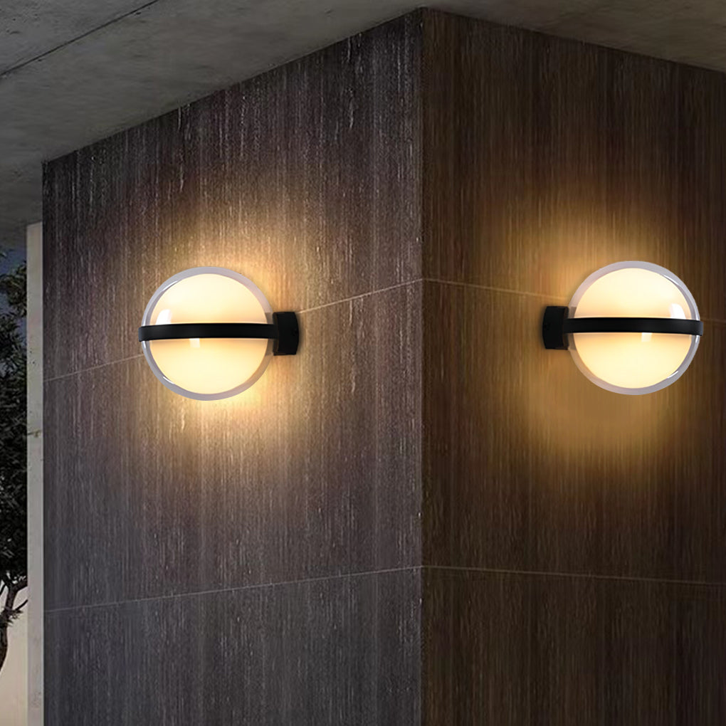 Sirea Creative Round LED Outdoor Wall Lamp