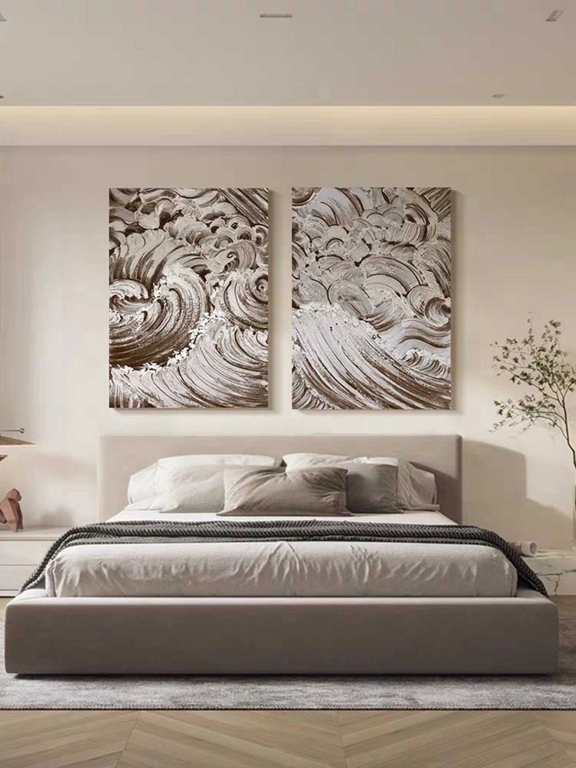 Abstract Painting Set Of 2 SP124 - Neutralighting