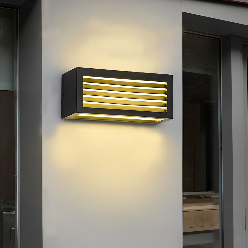 Trina Rectangle Modern Outdoor Wall Sconces