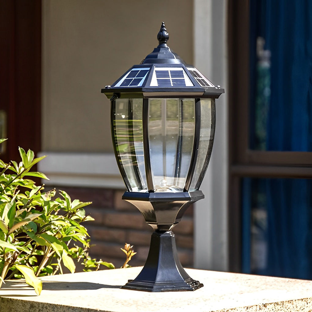 Tyler Led Vintage Solar Fence Outdoor Post Lights