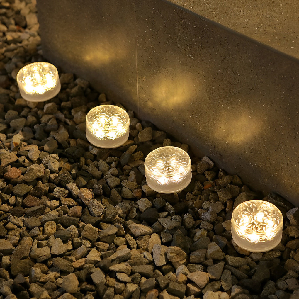 Beatrix LED Round Ice Bricks Outdoor Steps Light