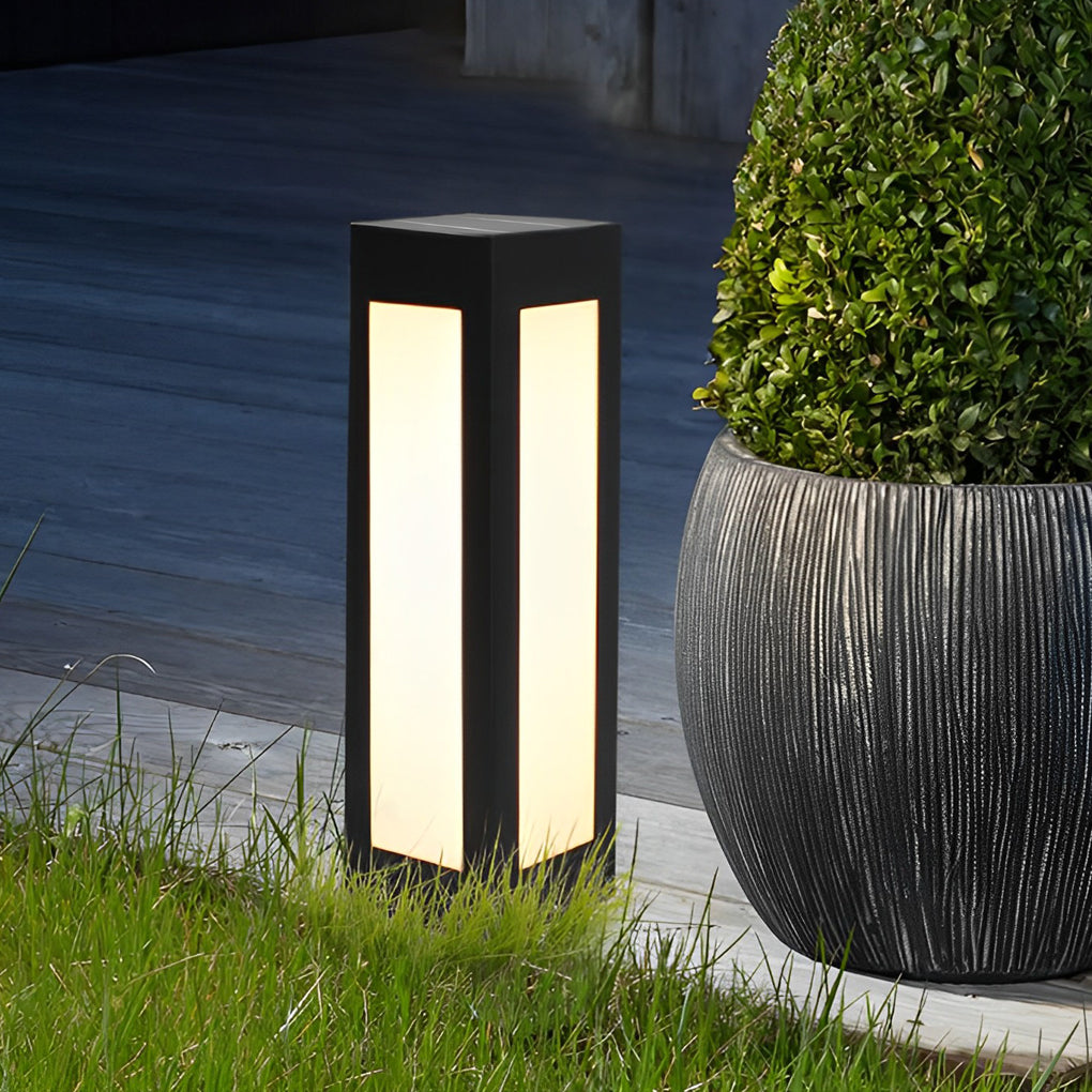 Unite Modern Automatic LED Outdoor Bollard Lights