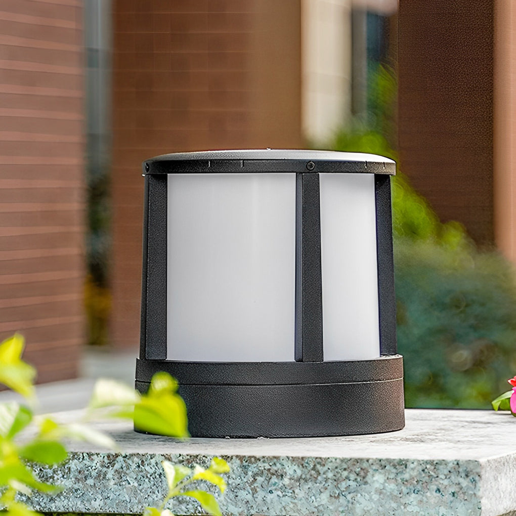 Sapphire Cylindrical LED Outdoor Fence Post Lights
