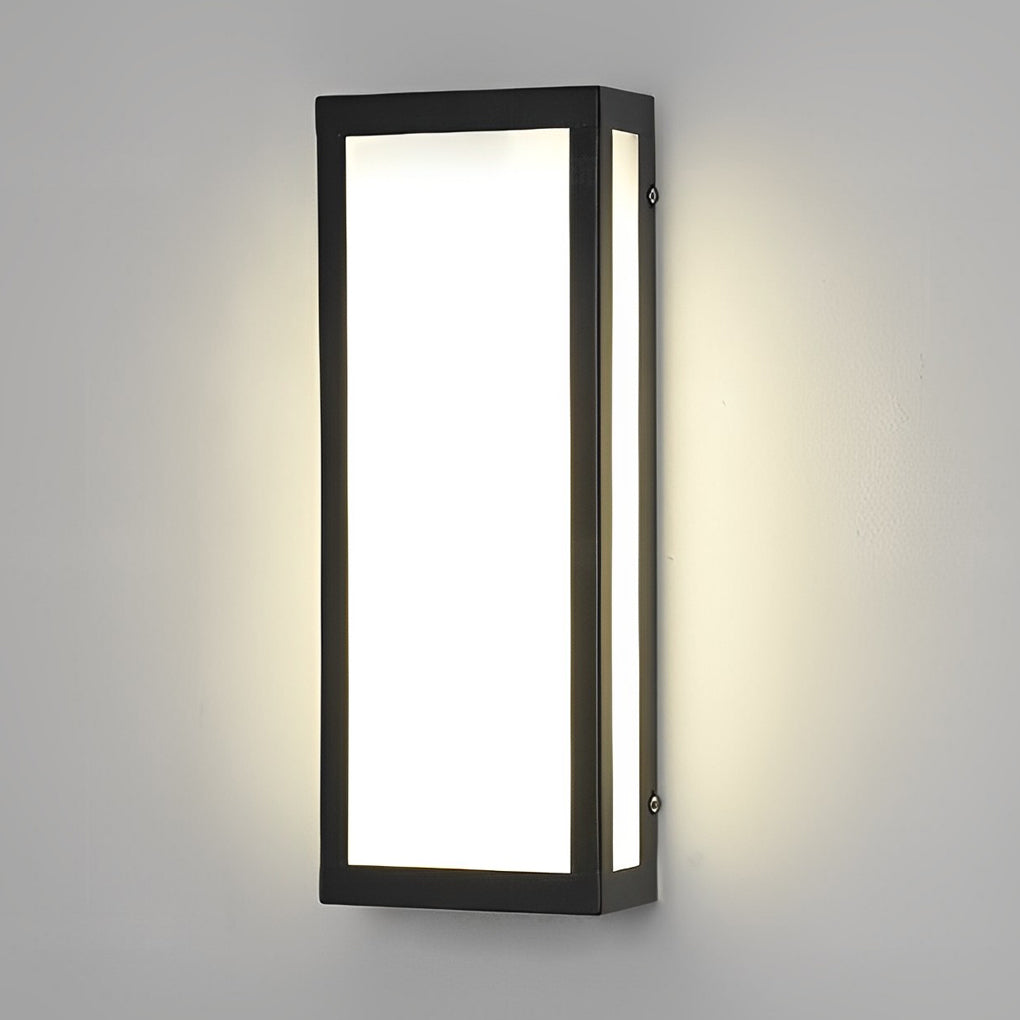 Wealy Rectangular LED Modern Outdoor Exterior Light Wall Lamp