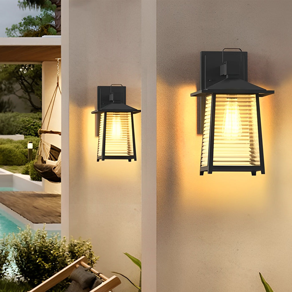 Valeri Thickened Retro Glass Outdoor Wall Lights
