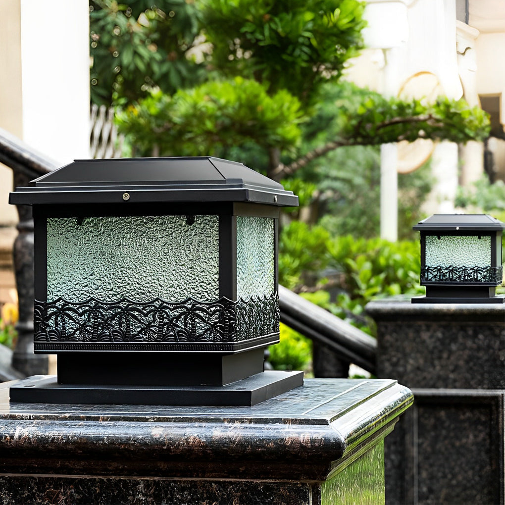 Saia Creative Square LED Modern Outdoor Fence Post Lights