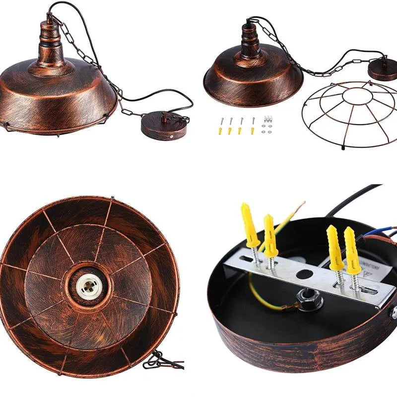 Epoch Rustic Black Industrial Pendant Light Shade, Outdoor/Indoor - Neutral Decor