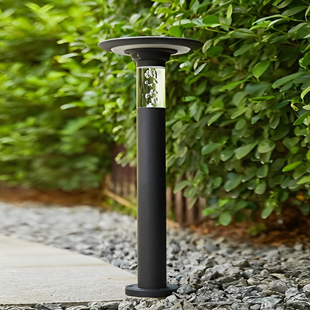 Nancy Solar Round Top Disk Down Path Lighting