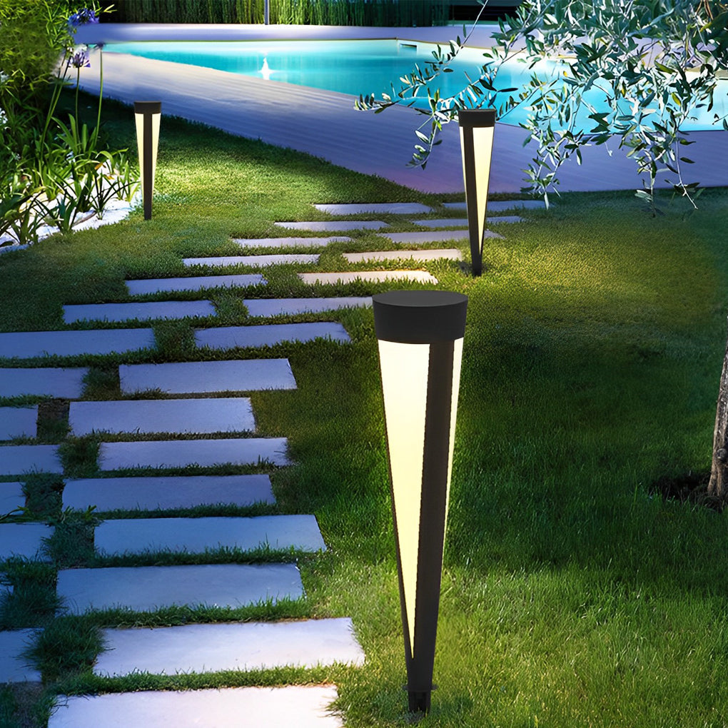 Prtty Round Solar LED Outdoor Lawn Lamp