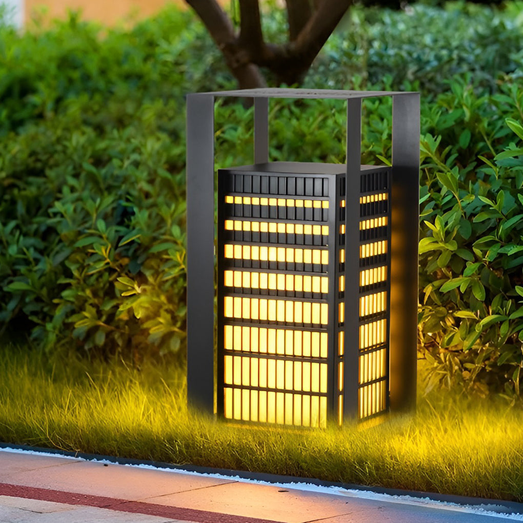 Laughter Unique Industrial Marble Outdoor Pathway Lantern