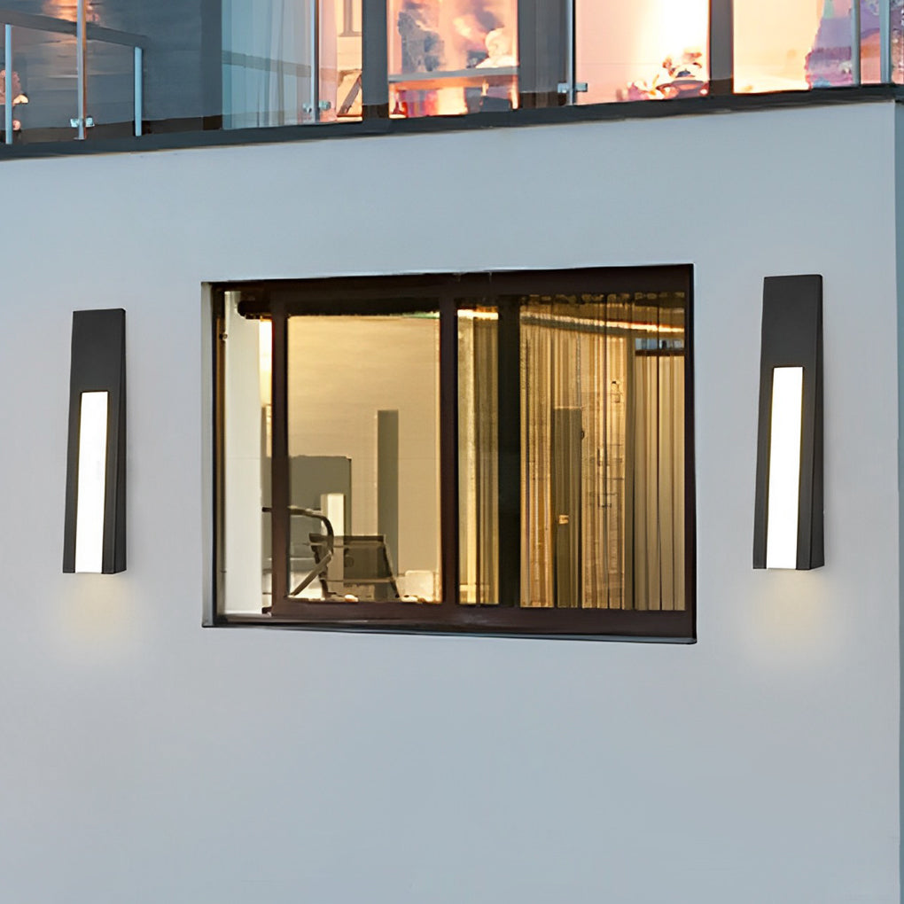 Opal Minimalist LED Modern Steel Outdoor Wall Lamp