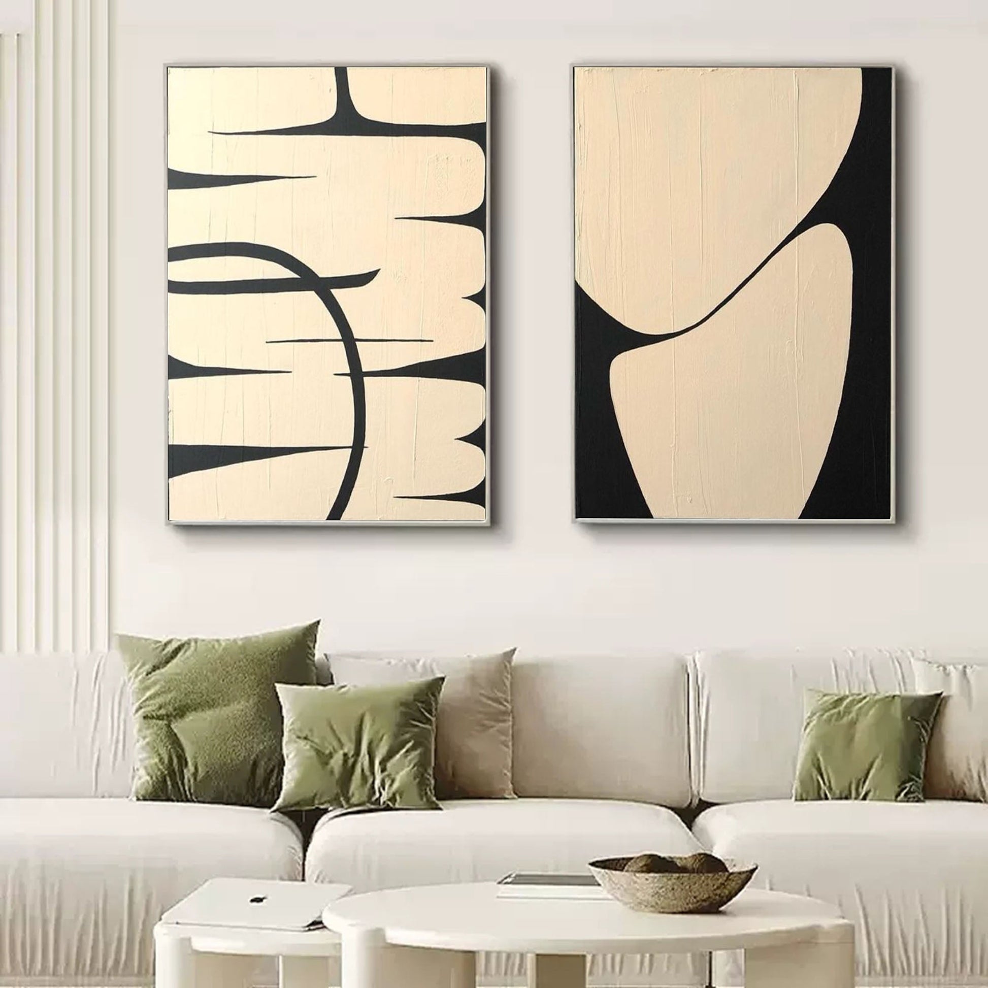 Abstract Painting Set Of 2 SP135 - Neutralighting