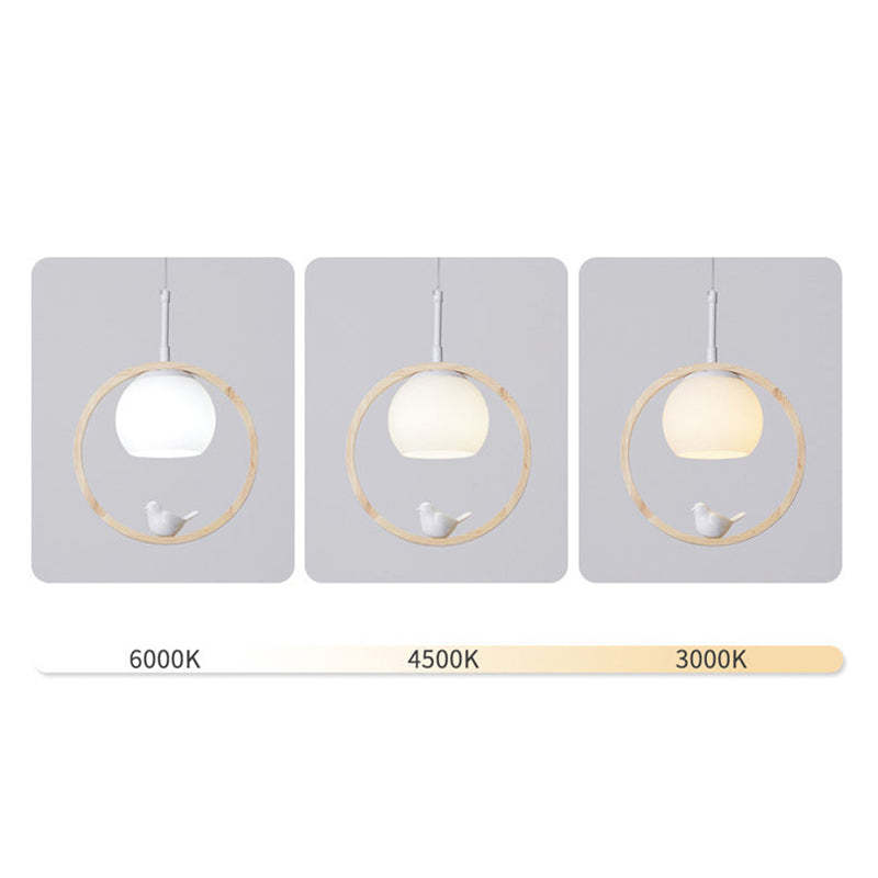 Arisha Wood Bird Aisle Pendant Light Staircase Porch Light - Neutral Decor