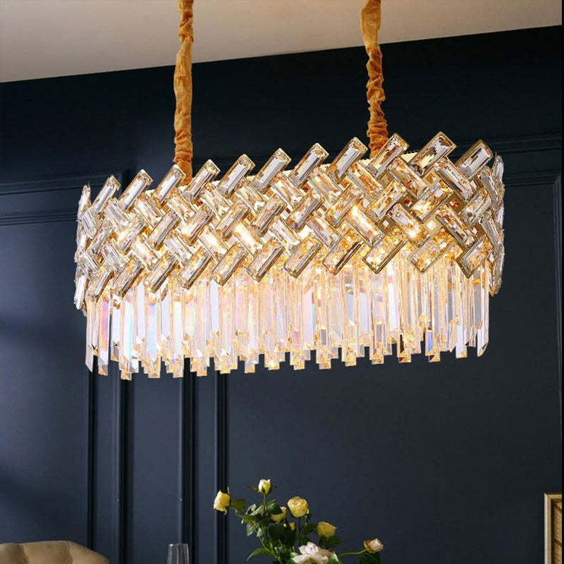 Kristy Luxury Gold Chandelier, Crystal & Metal - Neutral Decor