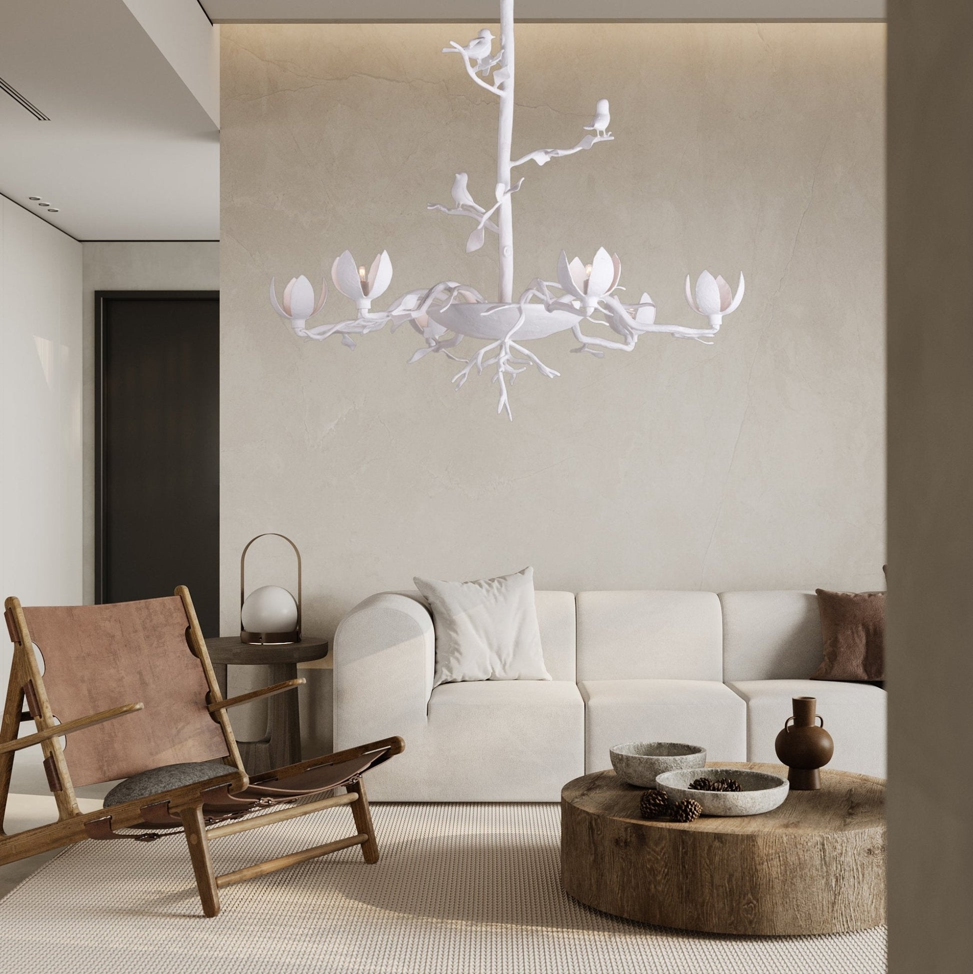 Zox Postmodern Luxury Resin Chandelier-Neutral Decor