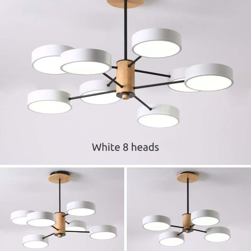 Arisha Art Deco Pendant Light, White/Green/Grey,Metal/Wood - Neutral Decor
