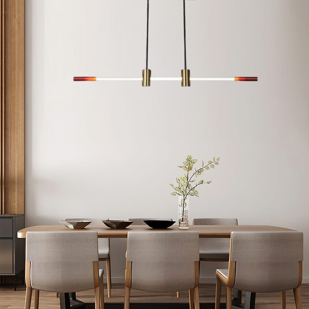 Arisha Minimalist Linear Dining Room/Bar Pendant Light - Neutral Decor