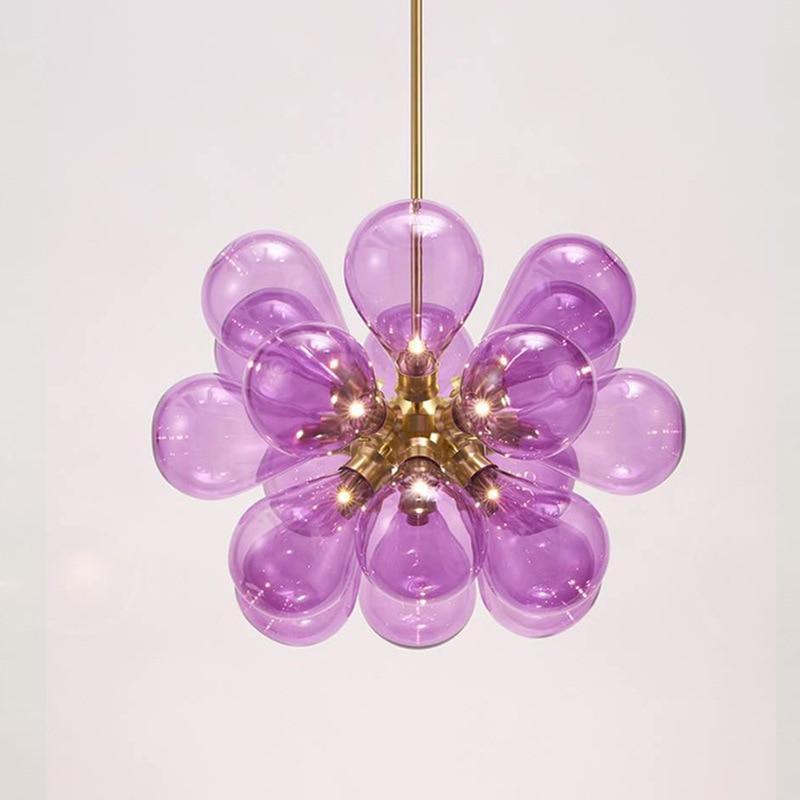 Valentina Chic Clustered Glass Bubble Pendant Light - Neutral Decor