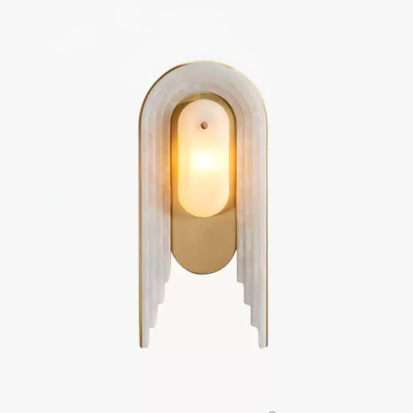 Sytalion Arch Alabaster Wall Light-Neutral Decor