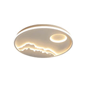 Arisha Mountain View Flush Mount Ceiling Light - Neutral Decor