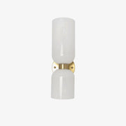 Arisha Wall Lamp Simple Double-head, White/Blue/Gray/Chrome, Bedroom - Neutral Decor