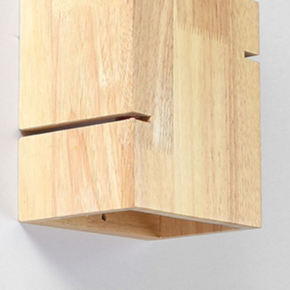 Muto Wall Lamp Rectangular Minimalist, Mounted Bedside, Wood, Bedroom - Neutral Decor