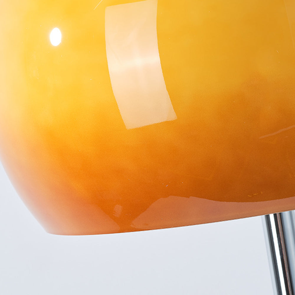Mira Sunset Dome Glass Floor Lamp - Neutral Decor