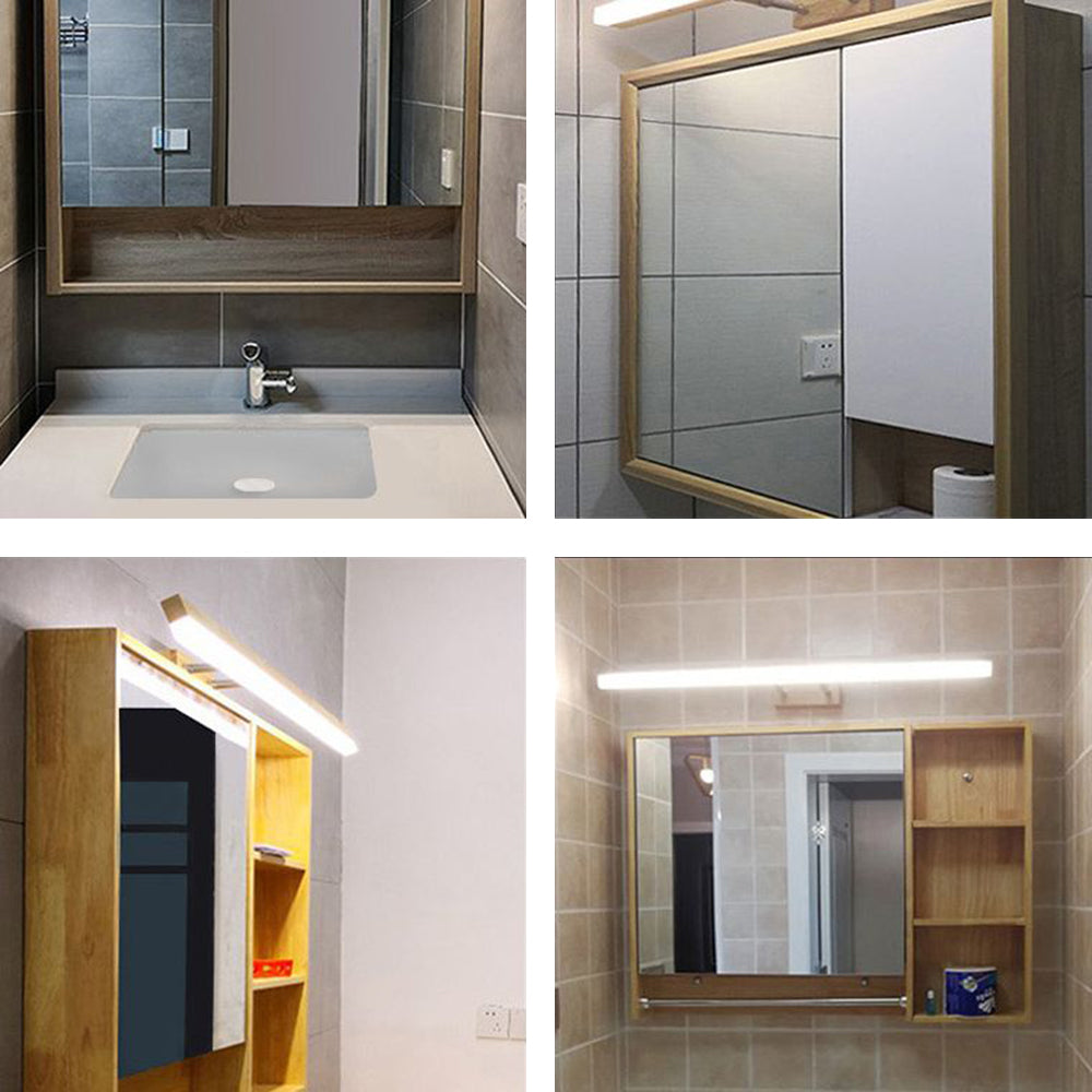 Muto Classic Wood Stretchable Mirror Vanity Bathroom Wall Lamp - Neutral Decor