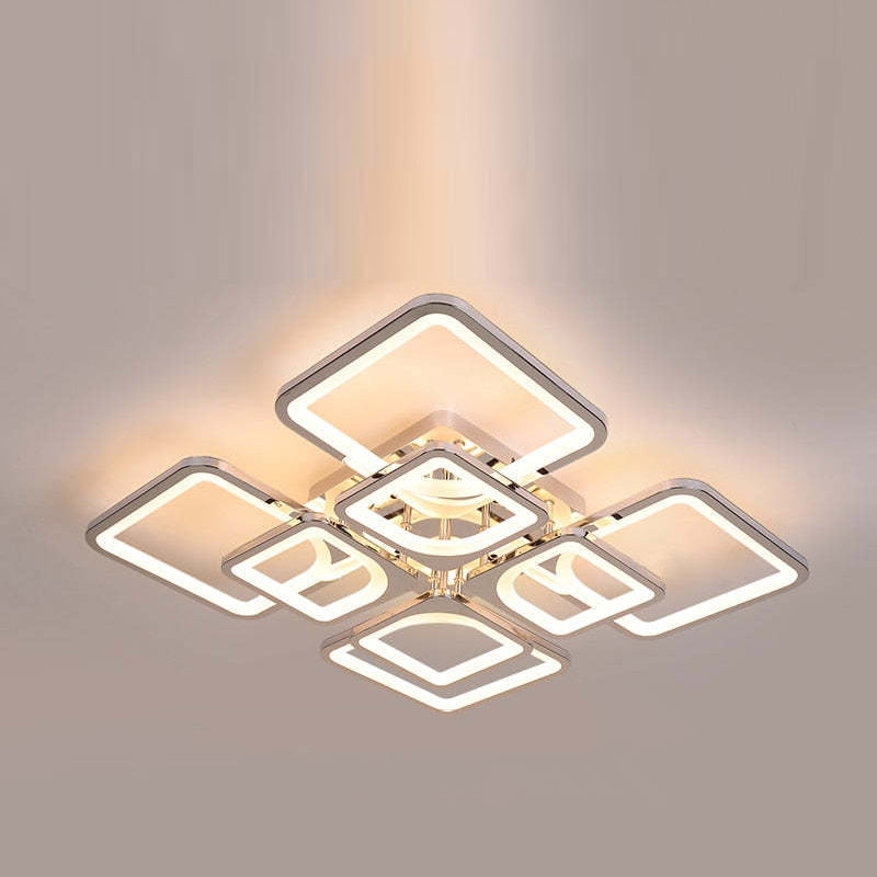 Arisha Modern Square Flush Mount Ceiling Light - Neutral Decor