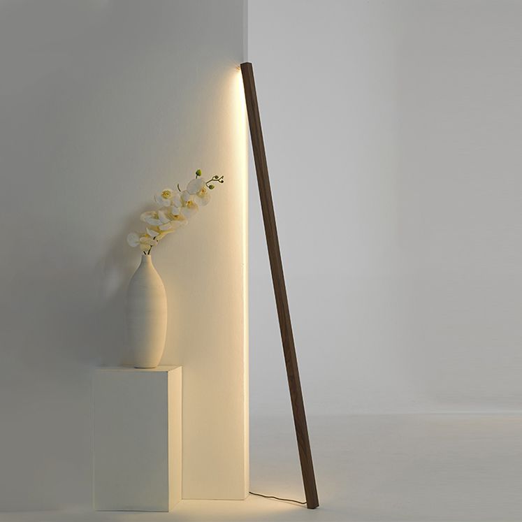 Ozawa Minimalist Linear Nature Wooden Floor Lamp - Neutral Decor