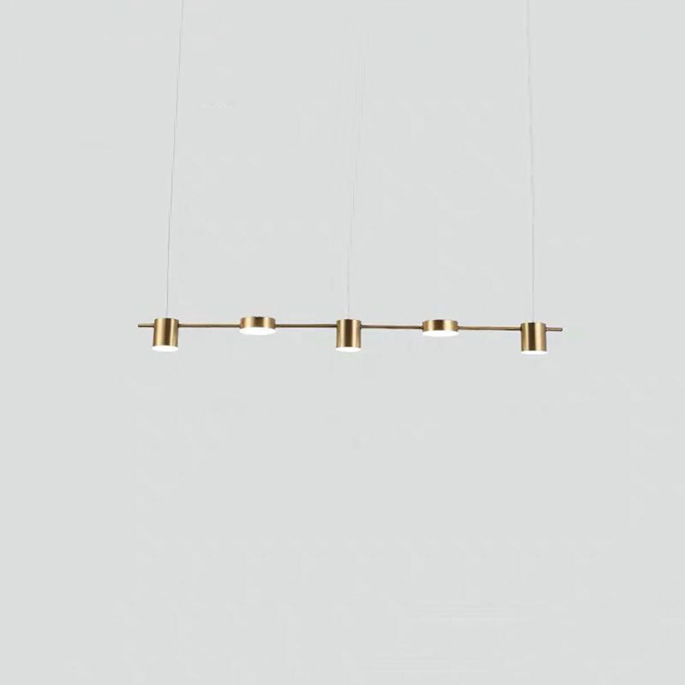 Arisha Minimalist Multi Metal Pendant Light, Black/Gold - Neutral Decor