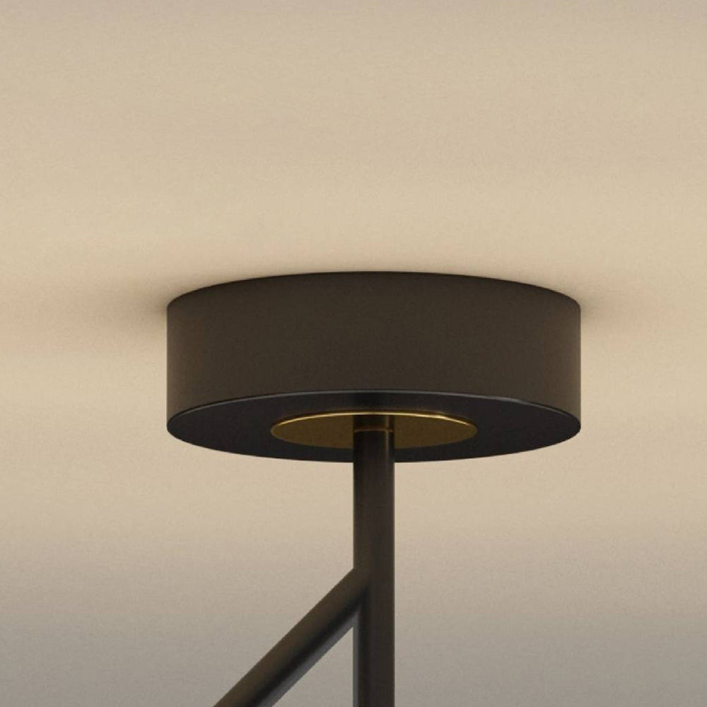 Valentina Semi-Flush Mount Ceiling Light, Gold & Black, 2 Style - Neutral Decor